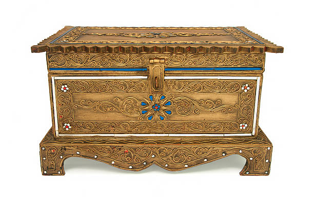 istock Treasure chest isolated on white background. 146920771