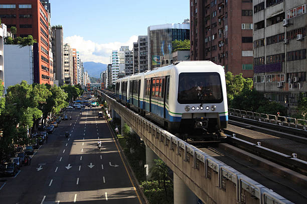 o sistema de trânsito rápido de taipei - mass transport - fotografias e filmes do acervo