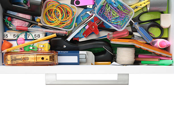 istock Secrets of the Stationery Drawer Exposed (on White) 146921384