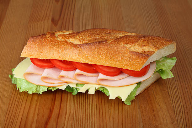 sándwich - sandwich turkey chicken submarine sandwich fotografías e imágenes de stock