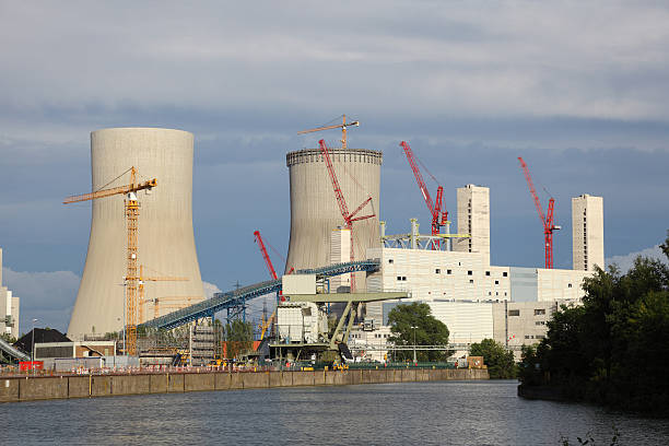 원자력 발전소 - nuclear power station construction uranium energy 뉴스 사진 이미지