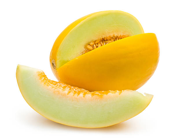 honeydew melon honeydew melon with a slice isolated on white background melon photos stock pictures, royalty-free photos & images