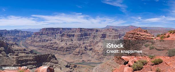 Guano Ponto E Rio Colorado Panorama Do Grand Canyon - Fotografias de stock e mais imagens de Admirar a Vista