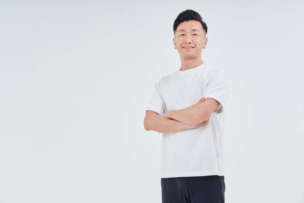 istock Middle-aged man wearing sportswear 1469228503