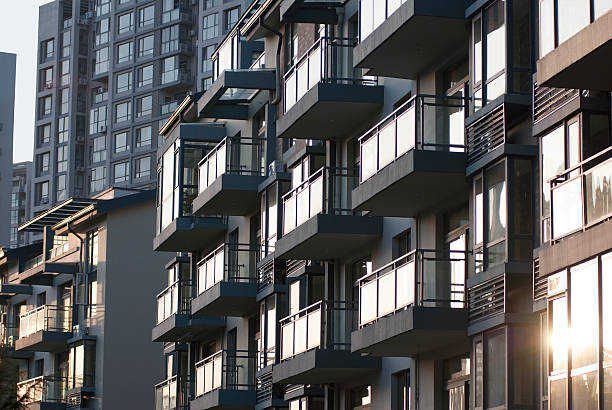 Sunset China Real Estate - Empty Modern executive apartments stock photo