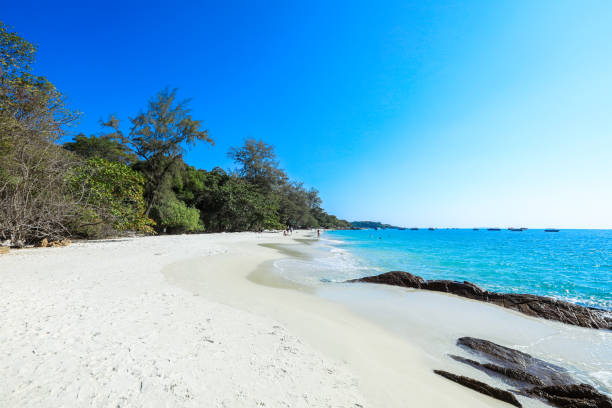 istock White Sandy Beach with the Boulder Stones on the Samet Island 1469235378