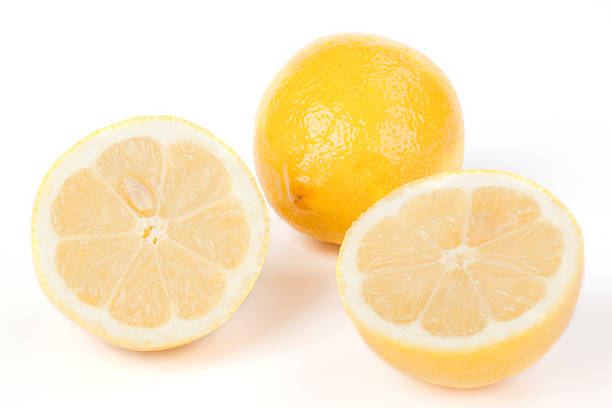Lemon isolated on a white background stock photo