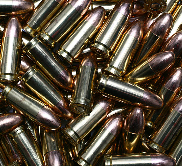istock Pile of 9mm ammunition 146924155