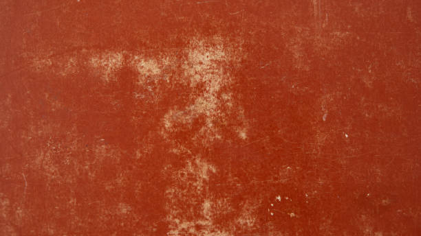 istock Red-brown scratched and worn, dirty cardboard. 1469241911