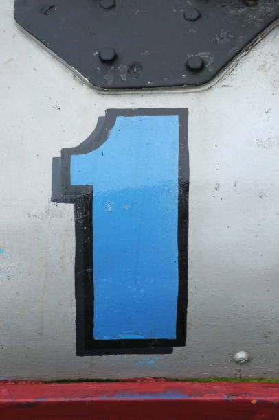 istock No 1 hand painted on metal 1469245558