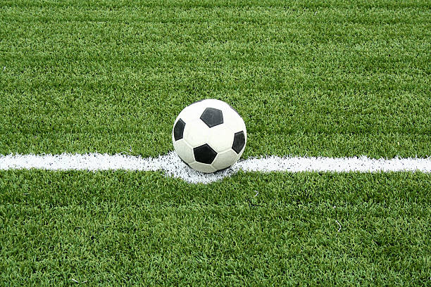 istock Soccer ball on kick point 146924712
