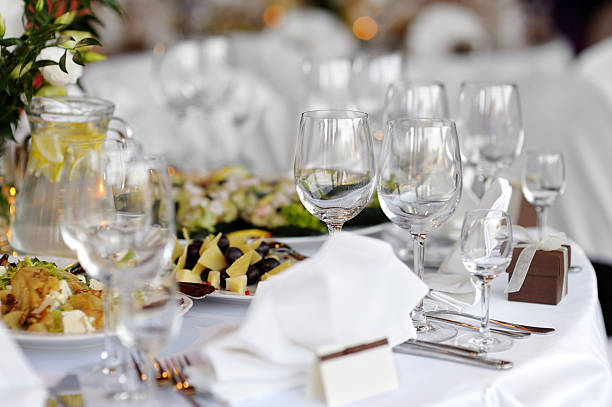 istock Table set for a festive party or dinne 146925061