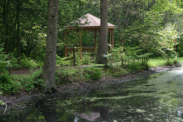 Gazebo and Pond -  Hunterdon County Arboretum