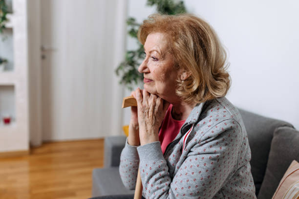 istock Finding Peace in Solitude: Elderly Woman Contemplates Her Life 1469253409