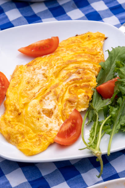 istock Omelette served with tomatoes and cress 1469253719