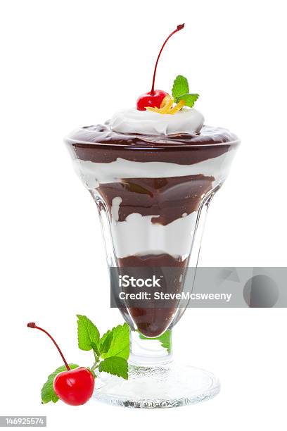 Chocolate Sundae Stock Photo - Download Image Now - Chocolate, Ice Cream Sundae, Mousse - Dessert