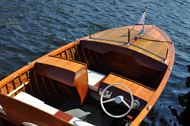 istock Classic wooden boat 146925700