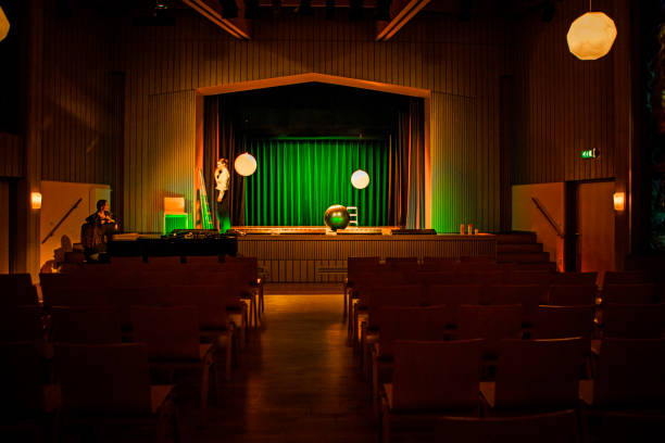 istock Small group of actors on stage during their performance 1469257427