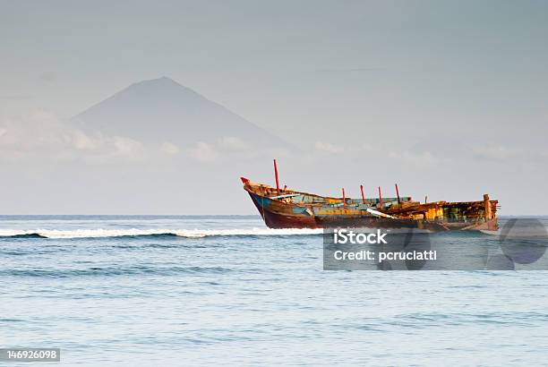 Ship Wreck In Gili Trawangan Stock Photo - Download Image Now - Accidents and Disasters, Asia, Bali