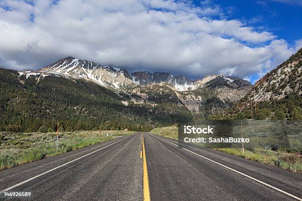 Highway To The Mountains Stock Photo - Download Image Now - Adventure, Bright, California