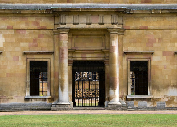 Stone Building Entrance stock photo