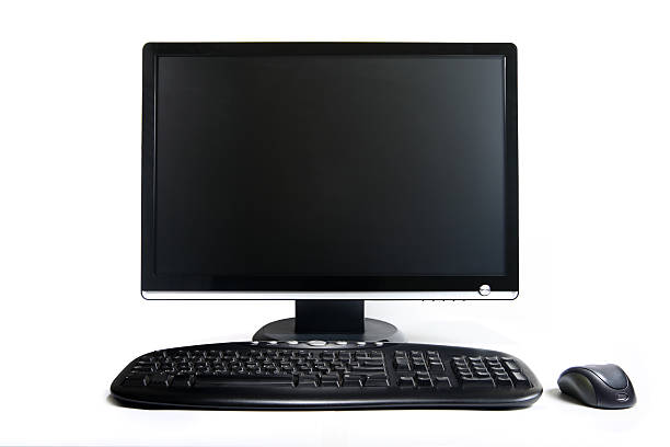 istock A black screen, a black keyboard and a wireless black mouse  146926903