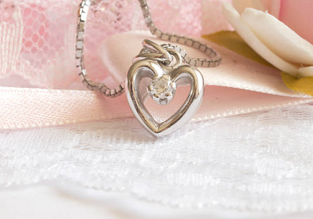 istock golden heart with diamond 146926989