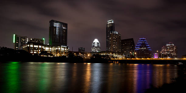 istock Austin Texas Skyline Reflecting in River at Night 146927235