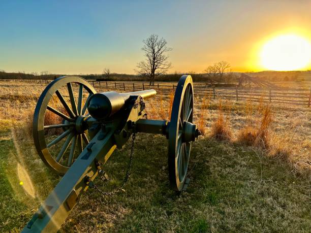 civil war battle of gettysburg - gettysburg national military park imagens e fotografias de stock
