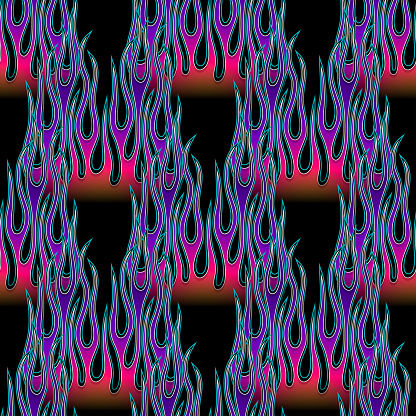 Api Walppaper Api Api Wallpaper Gambar Vektor Latar Belakang Pola Mulus Fire Wrapper ...