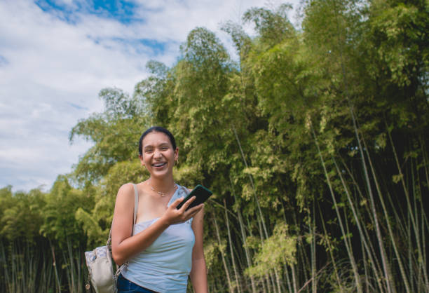 istock Young woman outdoors at the river bank. 1469298089