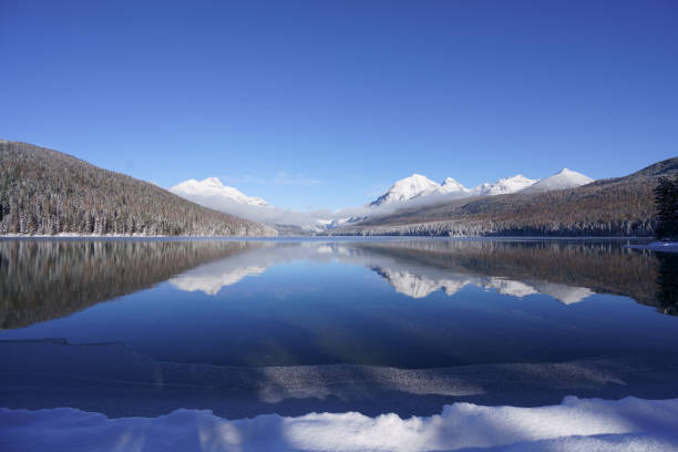 Glacier National Park, Montana. Saint Marys Lake, Bowman Lake
