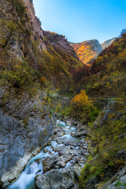 Lumbardhi i Pejes, Rugova Canyon river in Autumn