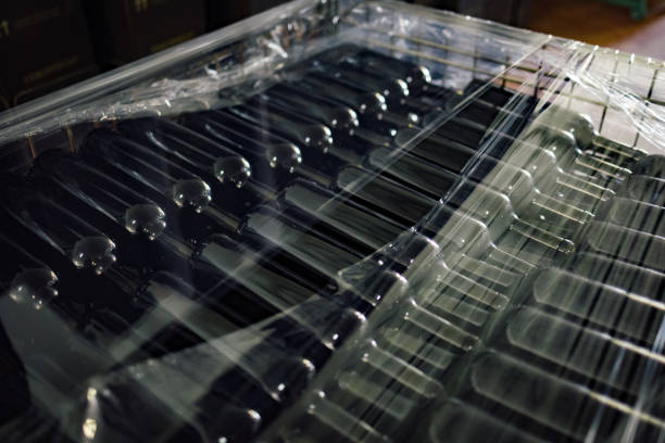 istock Wine bottling in wine factory 1469312566