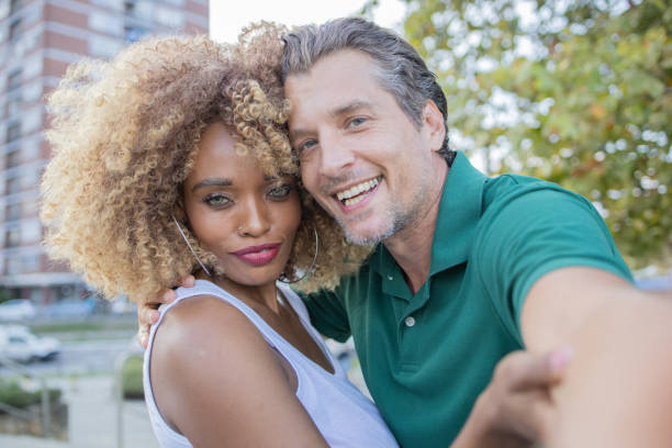 istock Happy couple is enjoying their vacation 1469313024
