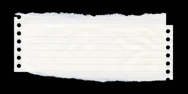 fundo de papel de página de caderno espiral rasgado texturizado - bulletin board note pad lined paper paper - fotografias e filmes do acervo