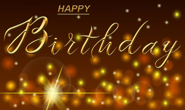 istock postcard , Internet banner  with a birthday greeting, with the inscription - happy birthday, 3d illustration 1469338800