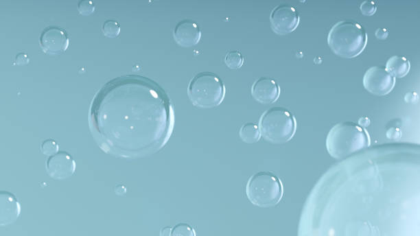 istock Oxygen or air bubbles in a liquid or gel 1469343958