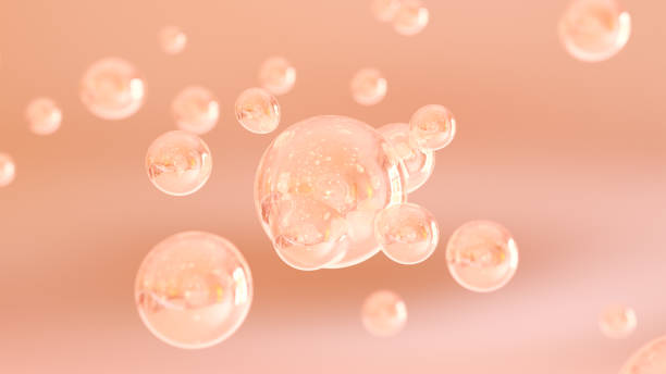 istock Bubbles merge and become a nourishing serum. 1469345045