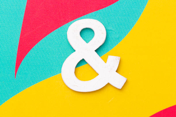 istock Letter & of the alphabet on colored background, top view 1469347264