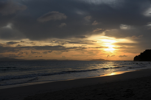 A beautiful sunset at the Radhanagar Beach, Havelock Island, South Andaman.