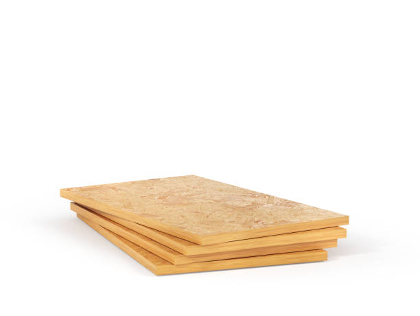 istock Wood panels for construction on a white background. 3d illustration 1469362700
