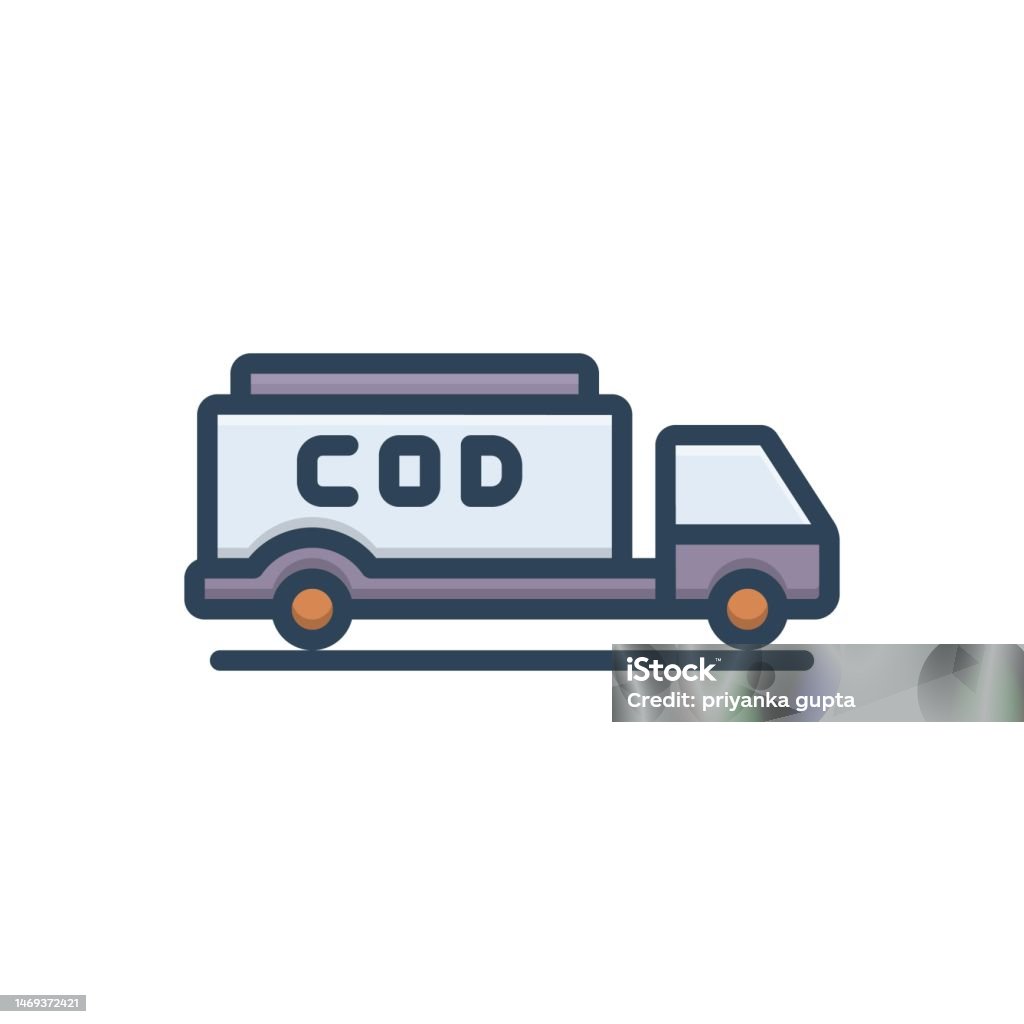 Icon Cod Delivery Cod Delivery Stock Illustration - Download Image Now - Business, Cargo ...