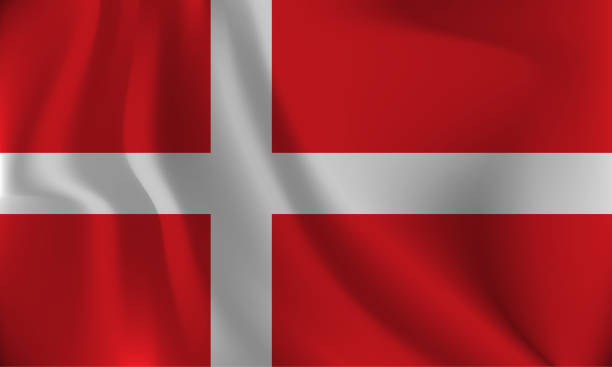 istock Flag of Denmark, with a wavy effect due to the wind. 1469378222