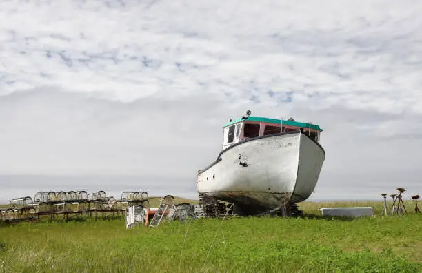 Photo of Old dry dock fishing boat