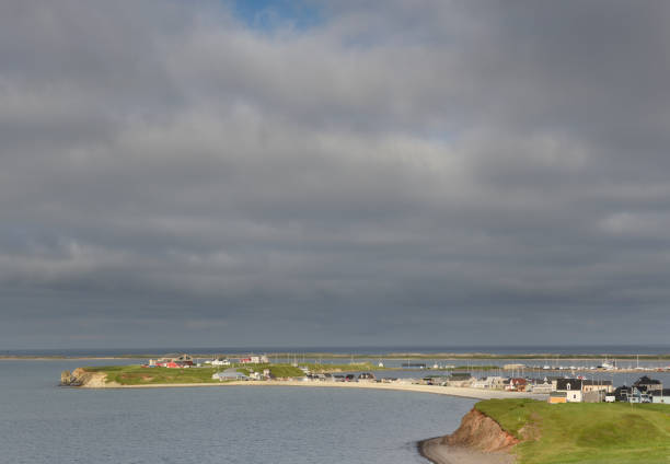 La Grave village, Magdalen Islands stock photo