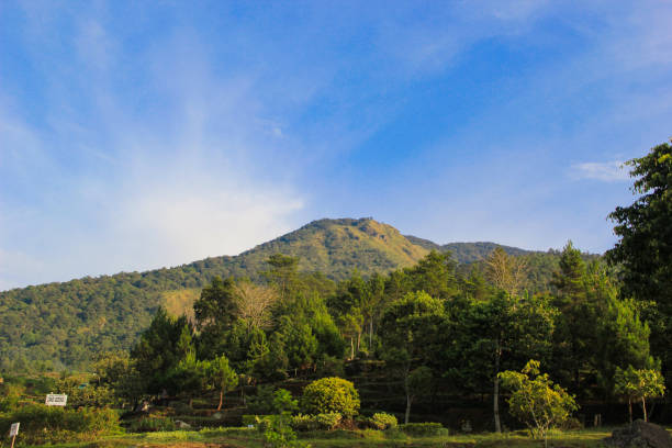 istock Mountain view on a day with blue sky 1469392380