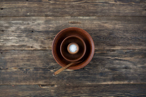 Cooking and natural food concept with earthenware.