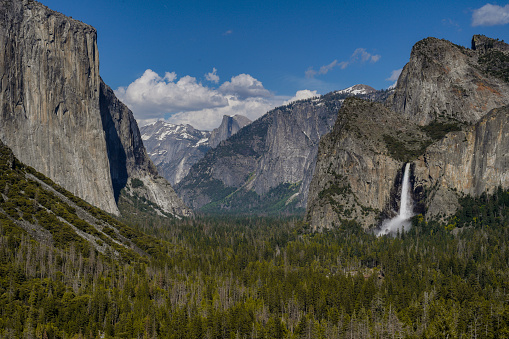 The famous Tunnel View at Yosemite