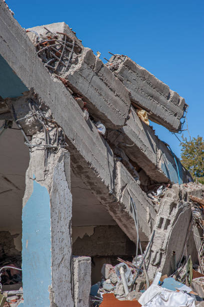 istock Column of a building destroyed in an earthquake 1469397228